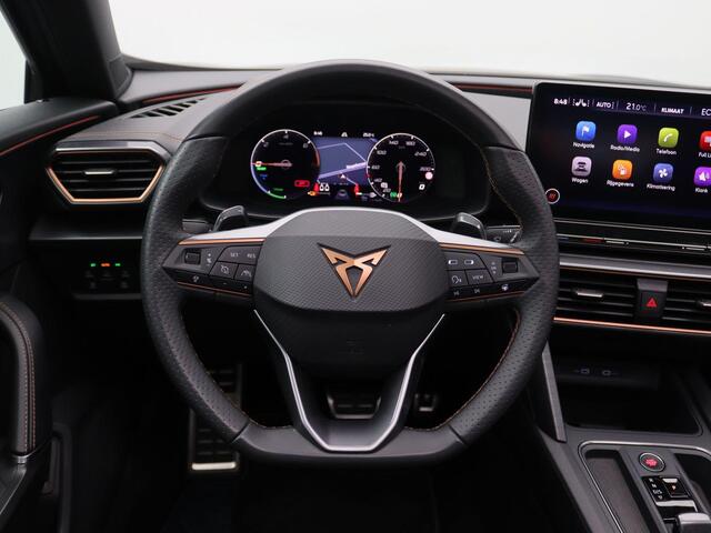Cupra Formentor 1.4 e-Hybrid VZ Performance 245PK DSG matte lak, full led, adaptive cruise, side assist, schuif-kanteldak, stuur-stoelverwarming, keyless, achteruitrijcamera, elek. bedienbare voorstoel, elek. bedienbare achterklep, 19" lichtmetaal
