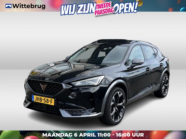 Cupra Formentor 1.4 e-Hybrid Performance AUTOMAAT/ PANO/ SOH 94%/ ACC/ FULL LINK/ STUUR+STOELVERWARM./ PARK.SENSOREN V+A/ DODEHOEK/ ELEK.ACHTERKLEP/ KEYLESS/ RIJ-MODI/ NAVI/ DAB/ CLIMA/ LED/ 19'' LMV