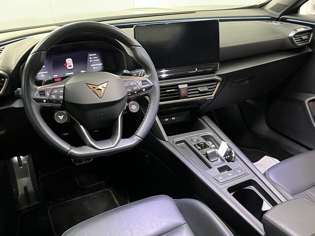 Cupra Formentor 1.4 e-Hybrid VZ Black Edition / AUTOMAAT/ 245 PK/ TREKHAAK/ LEER/ DCC/ ACC/ FULL LINK/ PARK.SENSOR.V+A/ 360 CAMERA/ STUUR+STOELVERWARM./ MEMORY SEAT/ ELEK.ACHTERKLEP/ DODEHOEK/ KEYLESS/ NAVI/ DAB/ CLIMA/ LED/ 19'' LMV