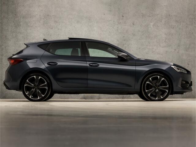 Cupra Leon 1.4 e-Hybrid VZ Performance 245Pk Automaat (SCHUIFDAK, APPLE CARPLAY, KUIPSTOELEN, SFEERVERLICHTING, ELEK BESTUURDERSSTOEL, GETINT GLAS, STUUR/STOELVERWARMING, CAMERA, ADAPTIVE CRUISE, KEYLESS, NIEUWE APK, NIEUWSTAAT)