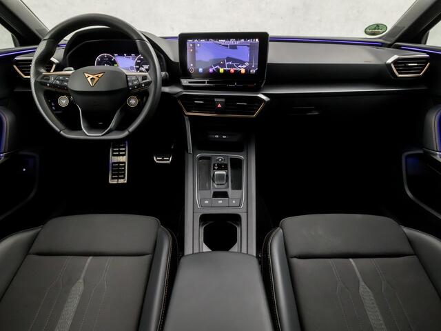 Cupra Leon 1.4 e-Hybrid VZ Performance 245Pk Automaat (SCHUIFDAK, APPLE CARPLAY, KUIPSTOELEN, SFEERVERLICHTING, ELEK BESTUURDERSSTOEL, GETINT GLAS, STUUR/STOELVERWARMING, CAMERA, ADAPTIVE CRUISE, KEYLESS, NIEUWE APK, NIEUWSTAAT)