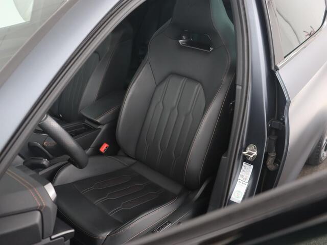 Cupra Leon 1.4 eHybrid | 245pk | Stoel & stuurverwarming | Carplay | Memory | Sfeerverlichting | Parkeerhulp | Navigatie | Keyless | Full LED | Sportstoelen | Magnetic Tech Matt | PHEV | Plug In