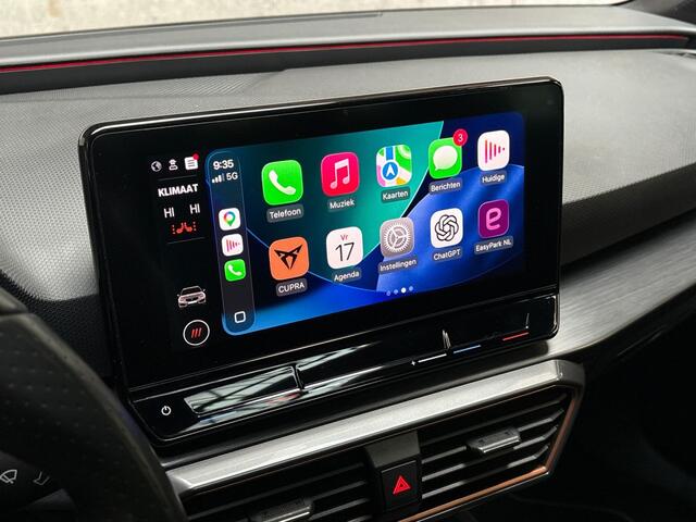 Cupra Leon 1.4 e-Hybrid VZ Performance 245Pk Automaat (PANORAMADAK, BLACK PACK, APPLE CARPLAY, CAMERA, STUUR/STOELVERWARMING, KUIPSTOELEN, GETINT GLAS, ADAPTIVE CRUISE, NIEUWSTAAT)