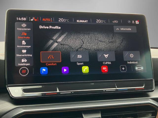 Cupra Leon 1.4e-Hybrid 180kW/245PK VZ · Leder kuipstoelen · Panoramadak · Navigatie · Camera ·