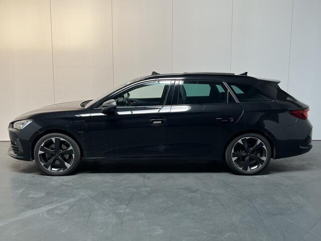 Cupra Leon Sportstourer 1.4 e-Hybrid Performance / AUTOMAAT/ PANO/ CAMERA/ PARK. SENSOREN/ MEMORY SEATS/ KEYLESS/ CRUISE/ STOEL-STUURVERWARM./ FULL LINK/ NAVI/ CLIMA/ DAB/ 18" LMV
