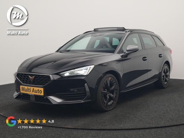 Cupra Leon Sportstourer 1.4 e-Hybrid VZ Copper Edition PHEV 245pk Dealer O.H. | Panodak | Adaptive Cruise | Camera | Lederen Sportstoelen Memory & Verwarmd | Sfeerverlichting | Stuur Verwarmd | Apple Carplay | Keyless | Blis | Navigatie | DAB | Plug In Hybrid |