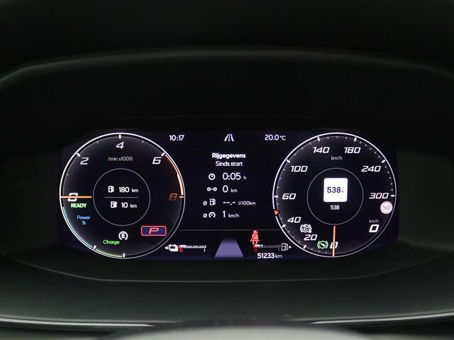 Cupra Leon Sportstourer 1.4 e-Hybrid Business 204PK DSG SOH 95,47%, Trekhaak, Achteruitrijcamera, Side Assist, Keyless, 18" LM Velgen, Elektr. Achterklep, Stoel-Stuurverwarming