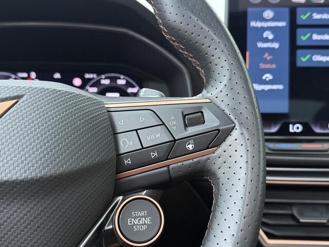 Cupra Leon Sportstourer 1.5 TSI e-Hybrid VZ Performance | 272 PK | SoH 97% | Adaptive Cruise Control | Achteruitrijcamera | Panoramadak | Sennheiser Audio | Keyless Entry | Climate control | LED verlichting | Draadloze telefoonlader | Elektrische achterklep | Sfeerverlichting | Stuur- & Stoelverwarming | Parkeersensoren | Apple Carplay / Android Auto | – foto 9