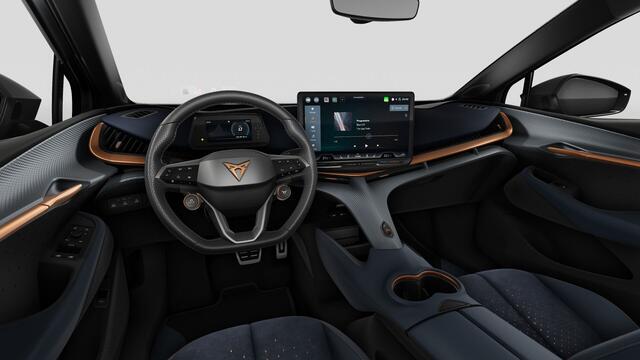 Cupra Tavascan 77kWh Elektromotor 340 1AT VZ Adrenaline | Digitaal instrumentenpaneel (Virtual Cockpit) | Head-up Display met 'Augmented Reality' | Multifunctioneel verwarmbaar stuurwiel met start- & CUPRA-knop