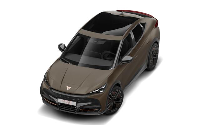 Cupra Tavascan 77kWh Elektromotor 340 1AT VZ Extreme | CUP-kuipstoelen vóór, Nappa leder Enceladus Grey | Digitaal instrumentenpaneel (Virtual Cockpit) | Draadloze Apple CarPlay(TM), Android Auto(TM)
