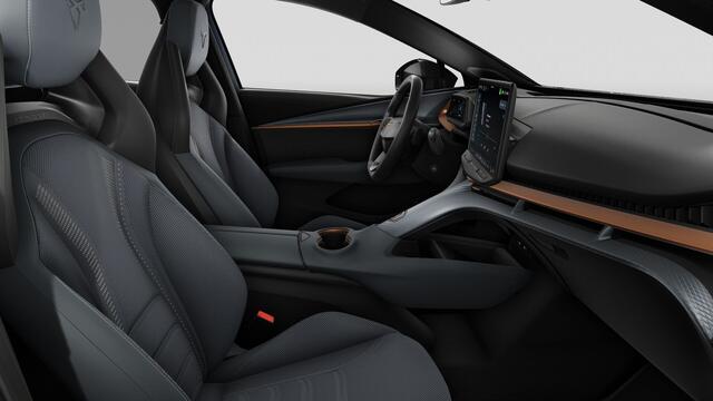 Cupra Tavascan 77kWh Elektromotor 340 1AT VZ Extreme | CUP-kuipstoelen vóór, Nappa leder Enceladus Grey | Digitaal instrumentenpaneel (Virtual Cockpit) | Head-up Display met 'Augmented Reality'