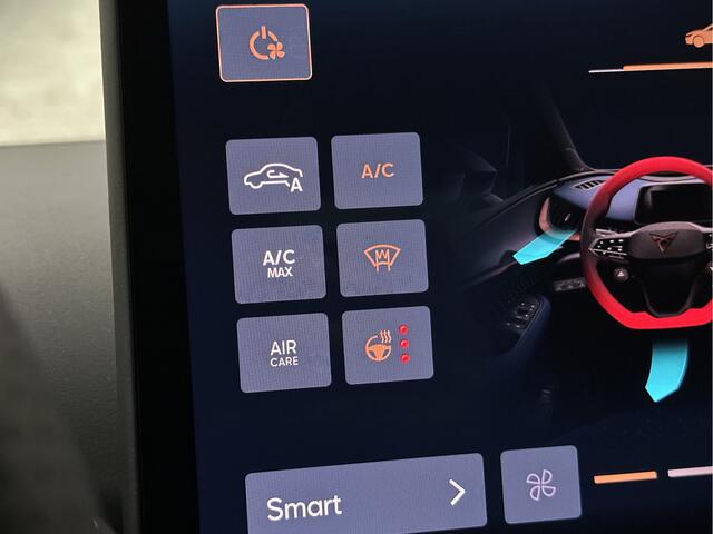 Cupra Tavascan 77 kWh | Nieuw! | Winter-Pack | Warmtepomp | Verlengde Fabrieksgarantie | 7x Op Voorraad | Adaptive Cruise Control | 3-Zone Clima | Verwarmde Voorruit | Keyless-Entry | Sfeerverlichting | Stoelverwarming | Carplay | Stuurverwarming | Getint Glas | 19 inch | Lane-Assist | Camera | Draadloos Laden |