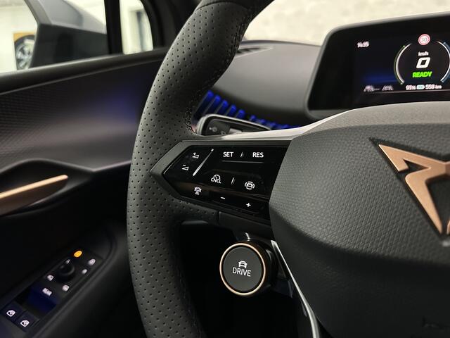 Cupra Tavascan 77 kWh | Nieuw! | Winter-Pack | Warmtepomp | Verlengde Fabrieksgarantie | 7x Op Voorraad | Adaptive Cruise Control | 3-Zone Clima | Verwarmde Voorruit | Keyless-Entry | Sfeerverlichting | Stoelverwarming | Carplay | Stuurverwarming | Getint Glas | 19 inch | Lane-Assist | Camera | Draadloos Laden |