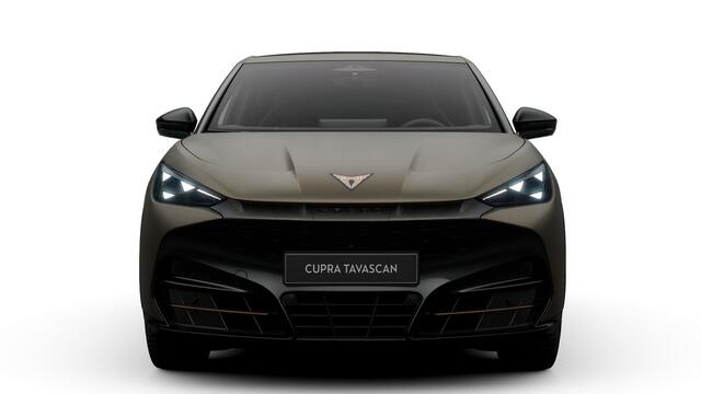 Cupra Tavascan 77kWh Elektromotor 340 1AT VZ Extreme | CUP-kuipstoelen vóór, Nappa leder Enceladus Grey | Digitaal instrumentenpaneel (Virtual Cockpit) | Draadloze Apple CarPlay(TM), Android Auto(TM)