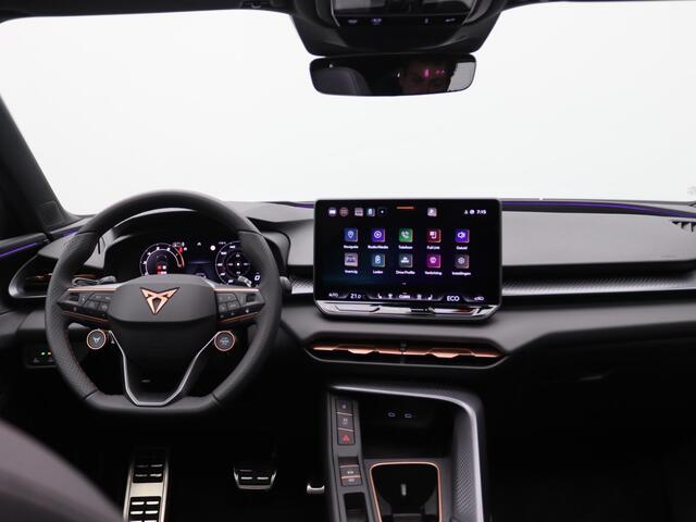 Cupra Terramar 1.5 TSI e-Hybrid VZ Performance 272PK DSG leder, trekhaak, Sennheiser audio, 360gr. camera, head-up display, matrix LED, elektrisch glazen panorama-dak, winterpakket, alarm, adaptive cruise met travel assist, side assist, virtual pedal, keyless, 20" licht