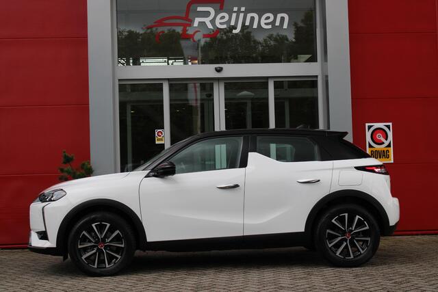 DS DS 3 E-TENSE 156PK AUTOMAAT PERFORMANCE LINE 54 kWh | HEAD UP DISPLAY | NAVIGATIE | ALL SEASON BANDEN | CLIMATE CONTROL | PARKEER SENSOREN | APPLE CARPLAY/ANDROID AUTO | LICHTMETALEN VELGEN 17" | 3-FASE! | ¤2000,- SUBSIDIE MOGELIJK! |