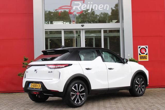 DS DS 3 E-TENSE 156PK AUTOMAAT PERFORMANCE LINE 54 kWh | HEAD UP DISPLAY | NAVIGATIE | ALL SEASON BANDEN | CLIMATE CONTROL | PARKEER SENSOREN | APPLE CARPLAY/ANDROID AUTO | LICHTMETALEN VELGEN 17" | 3-FASE! | ¤2000,- SUBSIDIE MOGELIJK! |