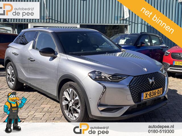 DS DS 3 CROSSBACK E-Tense Rivoli 50 kWh GARANTIE/INCL.BTW/CCS/LEDER./SENS. V+A/CAMERA/STOELVERW/CRUISE/CLIMA/CARPLAY/LICHTMETAAL rijklaaprijs!