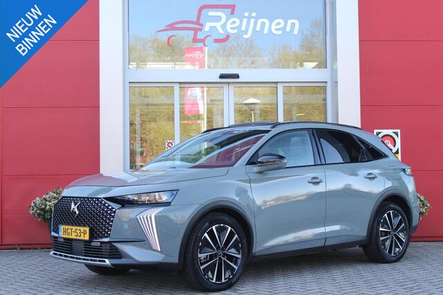 DS DS 7 1.6 PHEV 300PK 4x4 ETIOLE | PANORAMA SCHUIF/KANTEL DAK | NIGHT VISION | LEDEREN BEKLEDING "BLACK BASALT NAPPA LEDER" | STOEL/VOORRUIT VERWARMING | 19" LICHTMETALEN VELGEN | ALARM SYSTEEM | NAVIGATIE | DRAADLOZE APPLE CARPLAY/ANDROID AUTO | DRAADLOZE TELEF