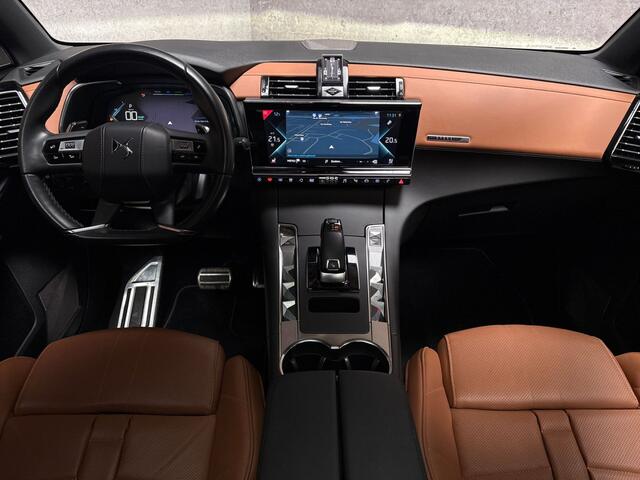 DS DS 7 Crossback E-Tense 4x4 Performance Line 300Pk Automaat (PANORAMADAK, APPLE CARPLAY, GROOT NAVI, STOELKOELING/VERWARMING, BRUIN LEDER, MEMORY SEATS, 360 CAMERA, FOCAL AUDIO, GETINT GLAS, ELEK ACHTERKLEP, NIEUWSTAAT)