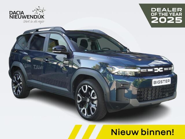 Dacia Bigster 1.8 Hybrid 155 Journey AUTOMAAT / PACK ASSIST & WINTER / NAVI / E.L. ACHTERKLEP / STOELV. / STUURV. / VOORRUITV. / 360° CAMERA / BLINDSPOT / ADAPT. CRUISE / CLIMATE DUAL ZONE / 19'' LMV