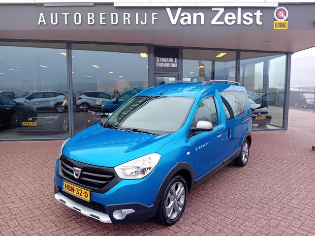 Dacia DOKKER 1.2 TCe S&S Stepway, Airco, Multimedia systeem, Bluetooth telefoonverbinding, Cruise control, Parkeersensoren, Elektrische ramen en spiegels, Lichtmetalen velgen, BOVAG