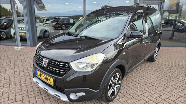 Dacia DOKKER 1.2 TCe Stepway, AIRCO, Multimediasysteem, Navigatie, Bluetooth, Voorstoelen verwarmd,Parkeersensoren, Cruise control, Camera, Elektrische ramen en spiegels, Nw Distr.Ketting, Nette auto, BOVAG Garantie