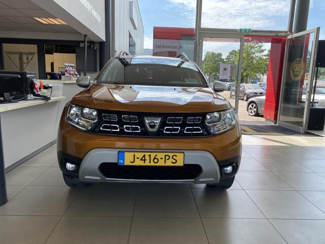 Dacia DUSTER 1.0 TCe Prestige,2E Eigenaar,Dealeronderhouden,Navigatie,Achteruitrijcamera,Bluetooth,Spraakbediening,DAB,Airco,Cruisecontrol,Trekhaak,V&A Sensoren,Dakrail,17 Inch Lmv