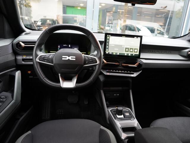 Dacia DUSTER 1.6 Hybrid 140 Extreme AUTOMAAT / ALLE OPTIES / NAVI / CAMERA 360 / PDC V+A / BLINDSPOT / STOELV. / STUURV. / CRUISE / CLIMATE / KEYLESS / APPLE CARPLAY / ANDROID AUTO / DAKRAILS / 18'' LMV