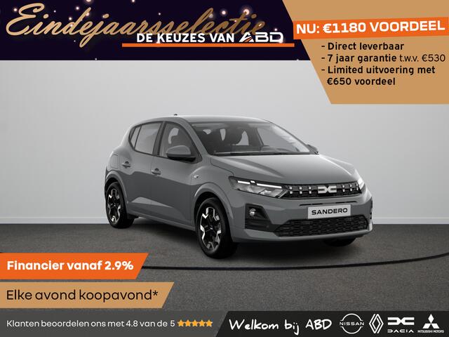 Dacia SANDERO Journey Eco-G | Achteruitrijcamera | Cruise Control en snelheidsbegrenzer | Dacia Handsfree card voor openen, sluiten en starten zonder sleutel