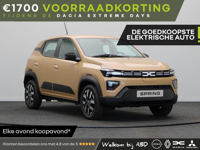 Dacia Spring Electric 65 1AT Expression | Cruise Control met snelheidsbegrenzer | ISOFIX-bevestigingssysteem voor kinderzitjes op de buitenste zitplaatsen achter | Parkeersensoren achter met sonische weergave