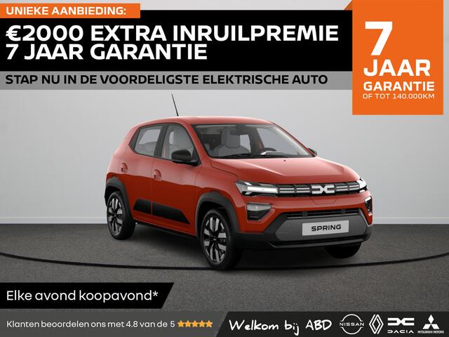 Dacia Spring Expression Electric 65 | Cruise Control met snelheidsbegrenzer | ISOFIX-bevestigingssysteem voor kinderzitjes op de buitenste zitplaatsen achter | Parkeersensoren achter met sonische weergave