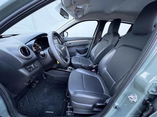 Dacia Spring Expression 27 kWh Automaat / Fabrieksgarantie tot 09-2026 < 100.000 km / Accu SoH 94 % / CCS snel laden / WLTP 230 km, stad 314 km / Navigatie / Leder / Camera / Apple Carplay Android /