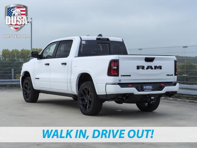 Dodge 1500 RAM Laramie | Night Edition | 2025 Panorama | Niveau regeling | 14,5-inch Touchscreen | Passenger Display Meerprijs extra opties / Accessoires - Deksel, Backflip, Fenders, wraps, Stripings etc