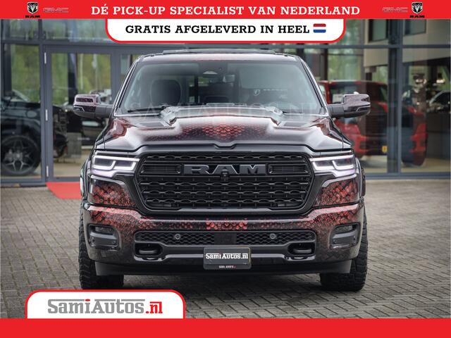 Dodge 1500 Ram COBRA EDITION | LIMITED H.O | SPORT DE MEEST LUXUEUZE PICK UP HIGH OUTPUT H.O 540PK 706 Nm 2025 | XB9 | MASSAGE | BOM VOL | CREW CAB | DUBBELE CABINE | GRIJSKENTEKEN | VOORRAAD NR 2292 - 5178 | Cobra package is meerprijs |