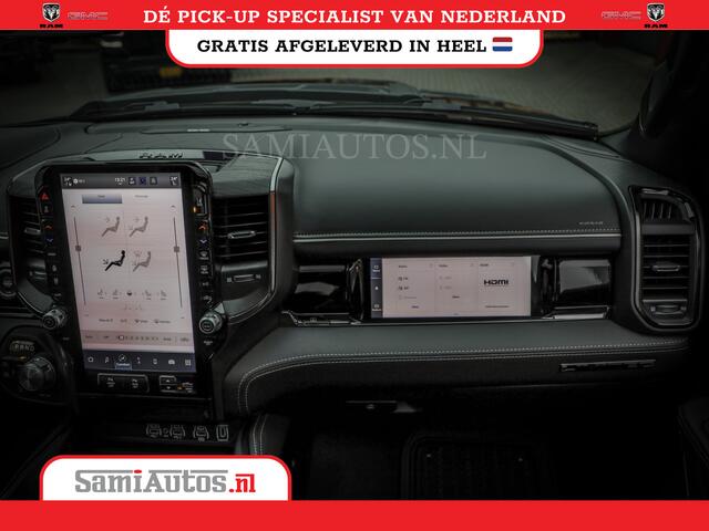 Dodge 1500 Ram COBRA EDITION | LIMITED H.O | SPORT DE MEEST LUXUEUZE PICK UP HIGH OUTPUT H.O 540PK 706 Nm 2025 | XB9 | MASSAGE | BOM VOL | CREW CAB | DUBBELE CABINE | GRIJSKENTEKEN | VOORRAAD NR 2292 - 5178 | Cobra package is meerprijs |