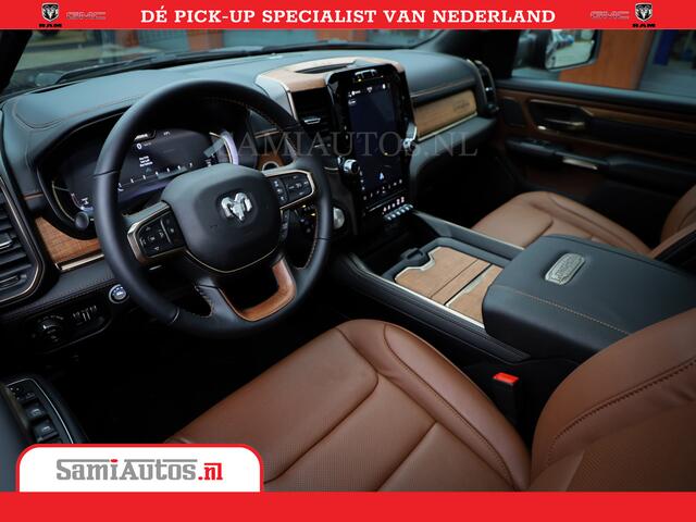 Dodge 1500 RAM LongHorn | 5.7 V8 Black Ops | Speciale Editie Bruin Leder | De Luxe van een Limited | Comfortabele Dubbele Cabine met Royale 5 Zitplaatsen | BPM vrij | Nu Leverbaar uit Voorraad | Voorraad Nr 2204 - 9644