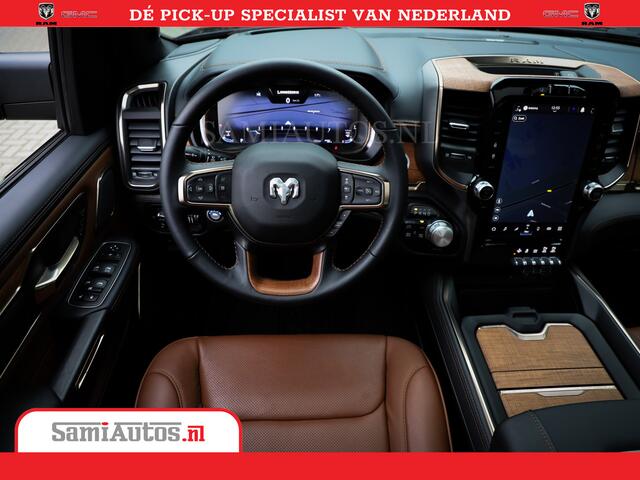 Dodge 1500 RAM LongHorn | 5.7 V8 Black Ops | Speciale Editie Bruin Leder | De Luxe van een Limited | Comfortabele Dubbele Cabine met Royale 5 Zitplaatsen | BPM vrij | Nu Leverbaar uit Voorraad | Voorraad Nr 2204 - 9644