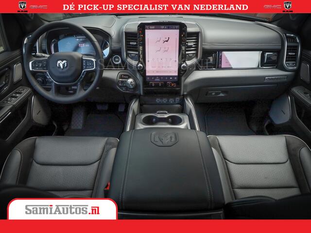 Dodge 1500 RAM Night Premium | Full Option | De Meest Luxe Pick-Up in zijn Klasse | Comfortabele Dubbele Cabine met Royale 5 Zitplaatsen | BPM vrij | Nu Leverbaar uit Voorraad | Voorraad Nr 2282 - 3332