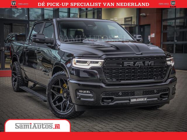 Dodge 1500 Ram Limited Night High Output 540HP 706Nm | Massage + Full Option | De Meest Luxe en Volle Pick-Up in zijn Klasse | Comfortabele Dubbele Cabine met Royale 5 Zitplaatsen | BPM vrij | Nu Leverbaar uit Voorraad | Voorraad Nr 2348 - 5158