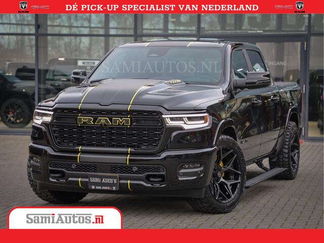 Dodge 1500 Ram Limited Night High Output 540HP 706Nm | Massage + Full Option | De Meest Luxe en Volle Pick-Up in zijn Klasse | Comfortabele Dubbele Cabine met Royale 5 Zitplaatsen | BPM vrij | Nu Leverbaar uit Voorraad | Voorraad Nr 2367 - 5430