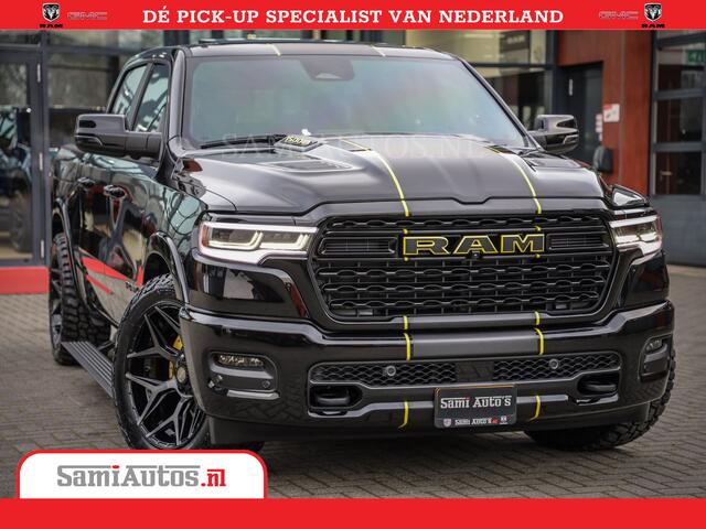 Dodge 1500 Ram Limited Night High Output 540HP 706Nm | Massage + Full Option | De Meest Luxe en Volle Pick-Up in zijn Klasse | Comfortabele Dubbele Cabine met Royale 5 Zitplaatsen | BPM vrij | Nu Leverbaar uit Voorraad | Voorraad Nr 2333 - 5129