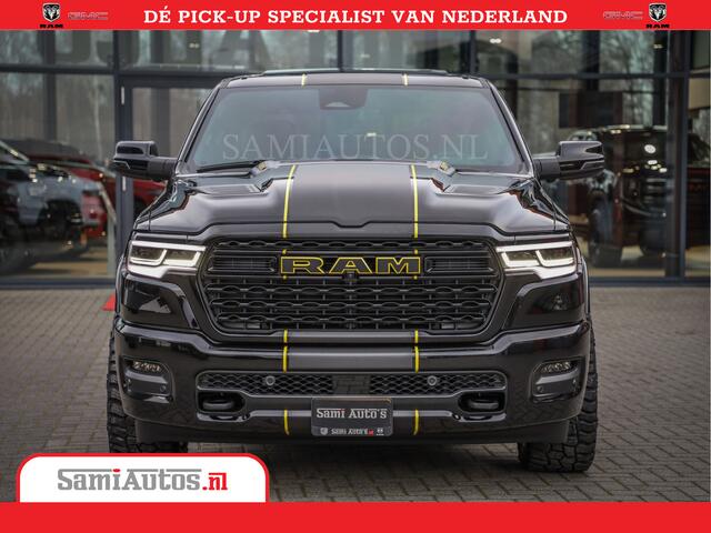 Dodge 1500 Ram Limited Night High Output 540HP 706Nm | Massage + Full Option | De Meest Luxe en Volle Pick-Up in zijn Klasse | Comfortabele Dubbele Cabine met Royale 5 Zitplaatsen | BPM vrij | Nu Leverbaar uit Voorraad | Voorraad Nr 2333 - 5129