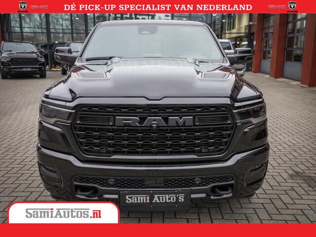 Dodge 1500 Ram Limited Night High Output 540HP 706Nm | Massage + Full Option | De Meest Luxe en Volle Pick-Up in zijn Klasse | Comfortabele Dubbele Cabine met Royale 5 Zitplaatsen | BPM vrij | Nu Leverbaar uit Voorraad | Voorraad Nr 2331 - 5133