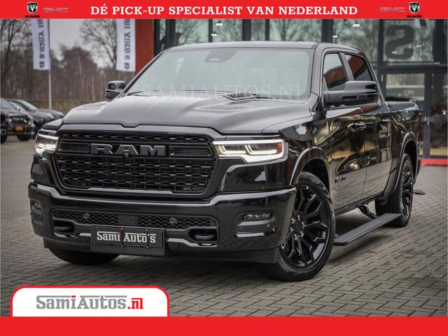 Dodge 1500 Ram Limited Night High Output 540HP 706Nm | Massage + Full Option | De Meest Luxe en Volle Pick-Up in zijn Klasse | Comfortabele Dubbele Cabine met Royale 5 Zitplaatsen | BPM vrij | Nu Leverbaar uit Voorraad | Voorraad Nr 2355 - 5149