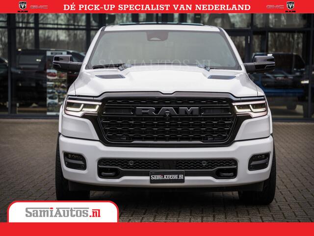 Dodge 1500 Ram 1500 Limited Night High Output 540HP 706Nm | Massage + Full Option | De Meest Luxe en Volle Pick-Up in zijn Klasse | Comfortabele Dubbele Cabine met Royale 5 Zitplaatsen | BPM vrij | Nu Leverbaar uit Voorraad | Voorraad Nr 2351 - 7478