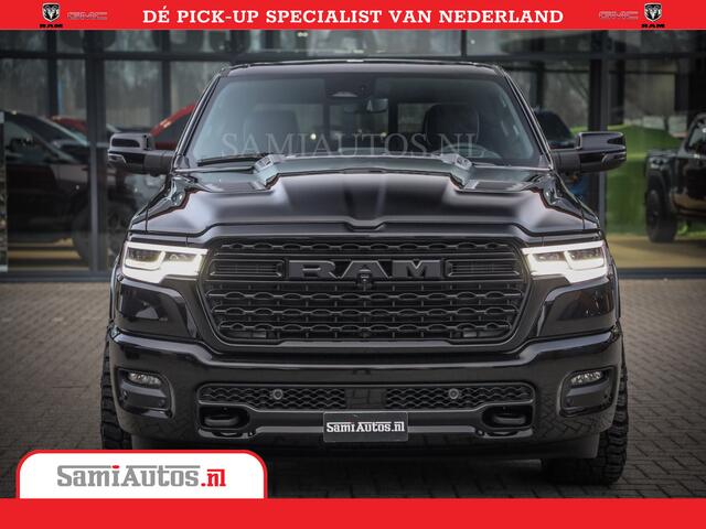 Dodge 1500 Ram Limited Night High Output 540HP 706Nm | Massage + Full Option | De Meest Luxe en Volle Pick-Up in zijn Klasse | Comfortabele Dubbele Cabine met Royale 5 Zitplaatsen | BPM vrij | Nu Leverbaar uit Voorraad | Voorraad Nr 2304 - 8540