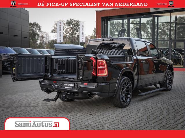 Dodge 1500 Ram Limited Night High Output 540HP 706Nm | Massage + Full Option | De Meest Luxe en Volle Pick-Up in zijn Klasse | Comfortabele Dubbele Cabine met Royale 5 Zitplaatsen | BPM vrij | Nu Leverbaar uit Voorraad | Voorraad Nr 2327 - 5407