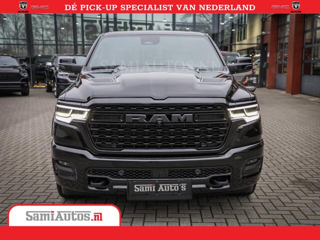 Dodge 1500 Ram Limited Night High Output 540HP 706Nm | Massage + Full Option | De Meest Luxe en Volle Pick-Up in zijn Klasse | Comfortabele Dubbele Cabine met Royale 5 Zitplaatsen | BPM vrij | Nu Leverbaar uit Voorraad | Voorraad Nr 2327 - 5407