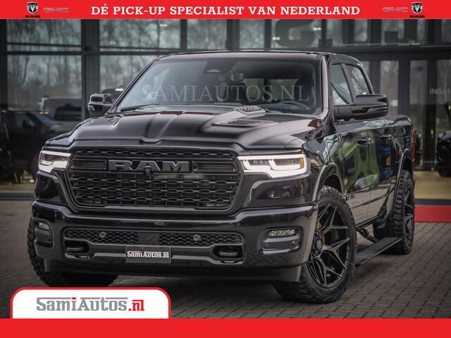 Dodge 1500 Ram Limited Night High Output 540HP 706Nm | Massage + Full Option | De Meest Luxe en Volle Pick-Up in zijn Klasse | Comfortabele Dubbele Cabine met Royale 5 Zitplaatsen | BPM vrij | Nu Leverbaar uit Voorraad | Voorraad Nr 2295 - 8559